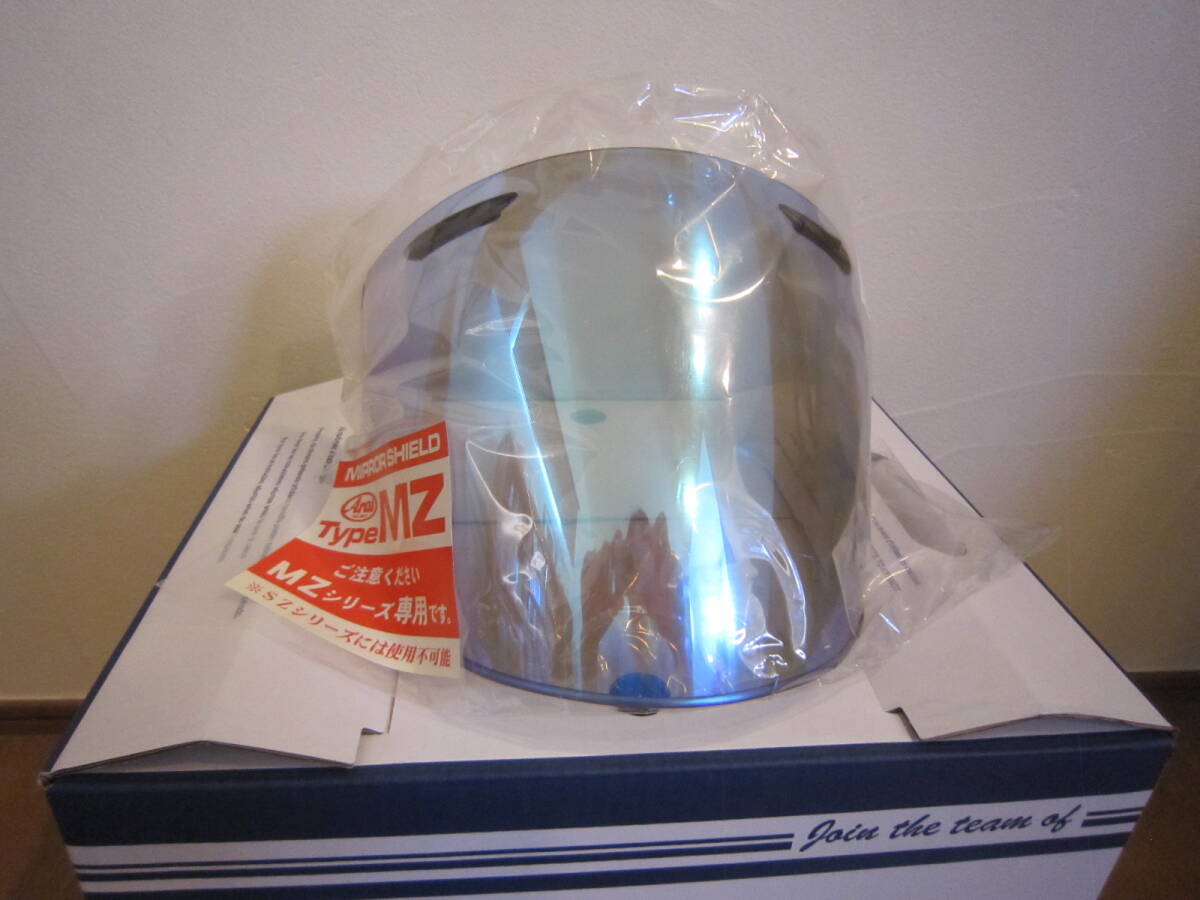【美品】アライ　MZ用　SAMZミラーシールド　セミスモーク／ブルー　031217　_画像1