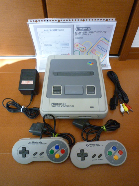 〔レストア242〕スーパーファミコン(初期型)　SFC　フルセット　分解清掃　コンデンサ交換　漂白　除菌　動作確認済み　取説コピー付き_画像1