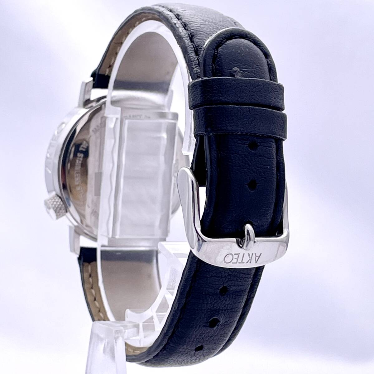 AKTEO アクテオ PRISONER 囚人 wl070bmsbl01 腕時計 メンズ レディース ウォッチ クォーツ quartz 銀 シルバー P5094_画像5