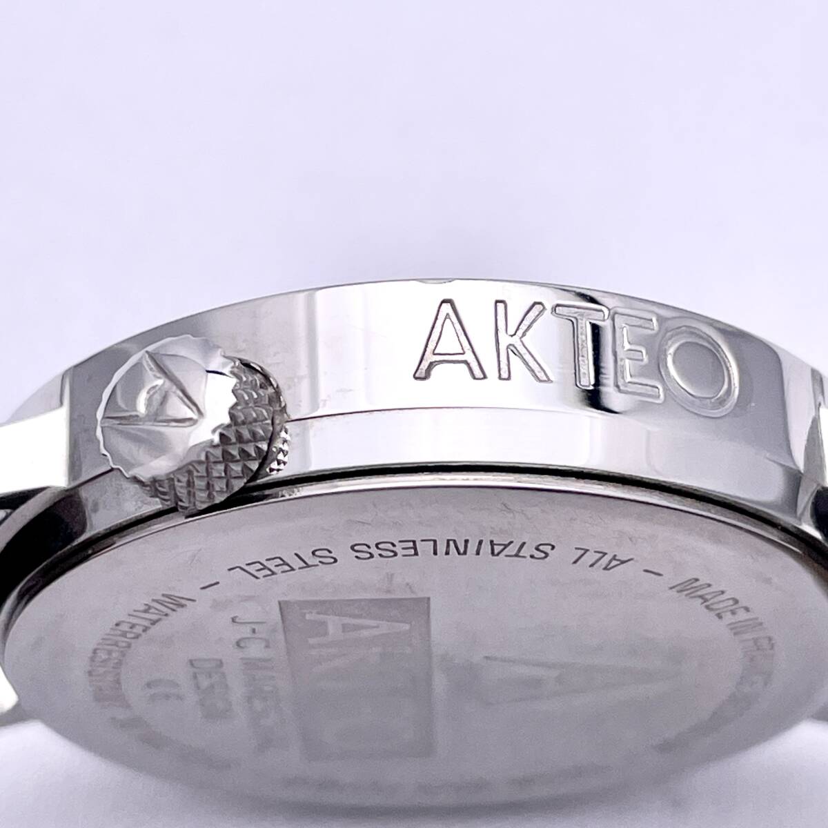 AKTEO アクテオ PRISONER 囚人 wl070bmsbl01 腕時計 メンズ レディース ウォッチ クォーツ quartz 銀 シルバー P5094_画像9