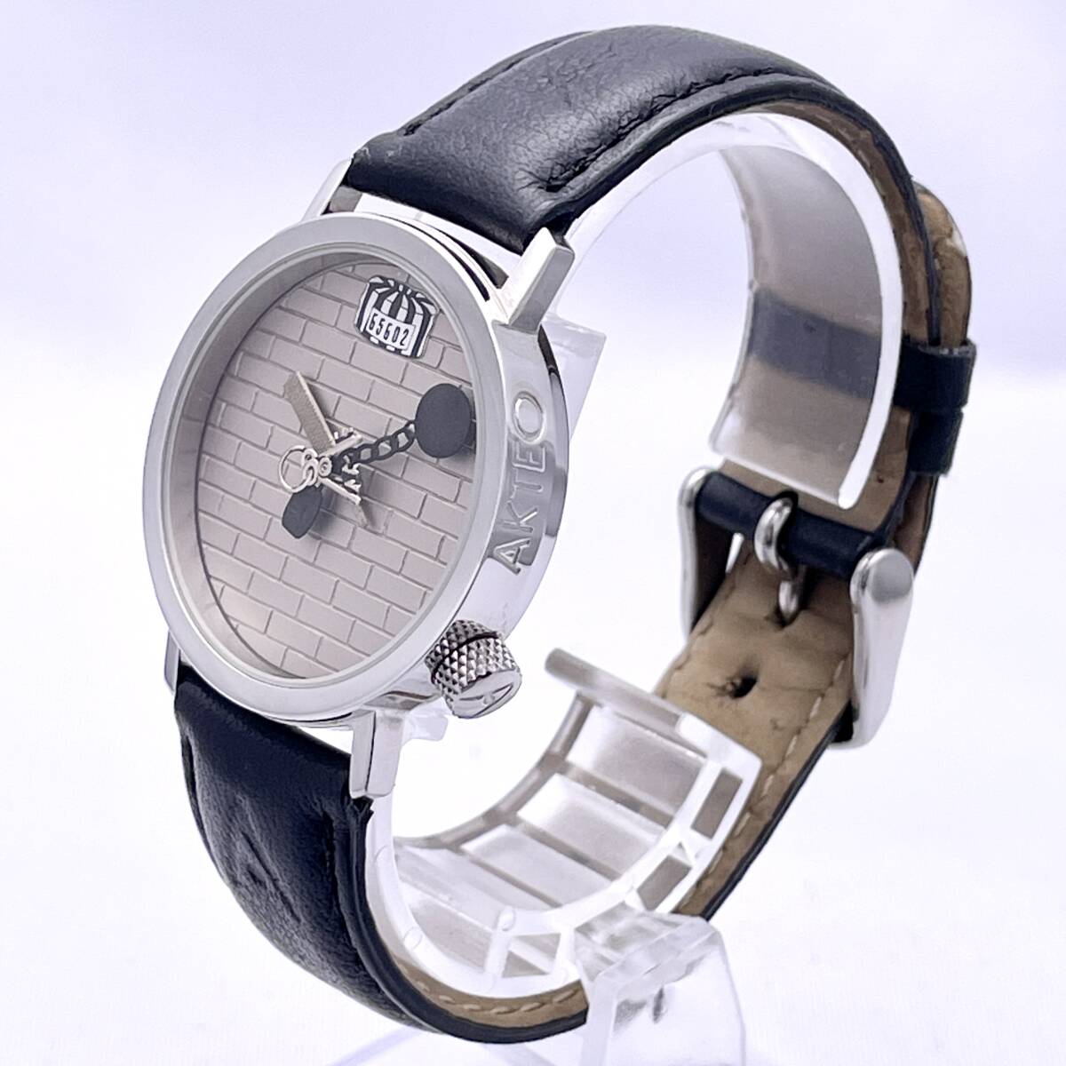 AKTEO アクテオ PRISONER 囚人 wl070bmsbl01 腕時計 メンズ レディース ウォッチ クォーツ quartz 銀 シルバー P5094_画像2