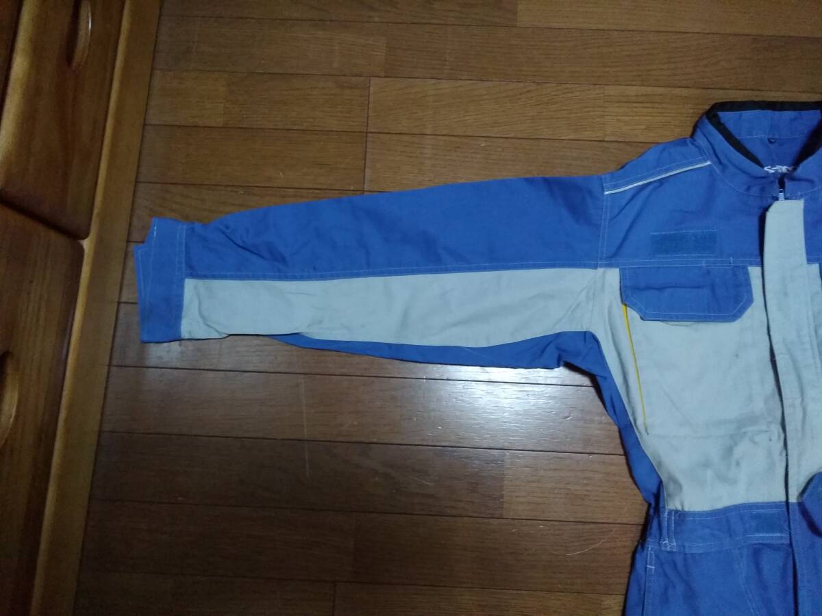 **[ Mazda ]MAZDA Mazda синий цвет длинный рукав Work комбинезон комбинезон M/ механизм nik комбинезон / обслуживание / рабочая одежда ②[ редкий товар?] **