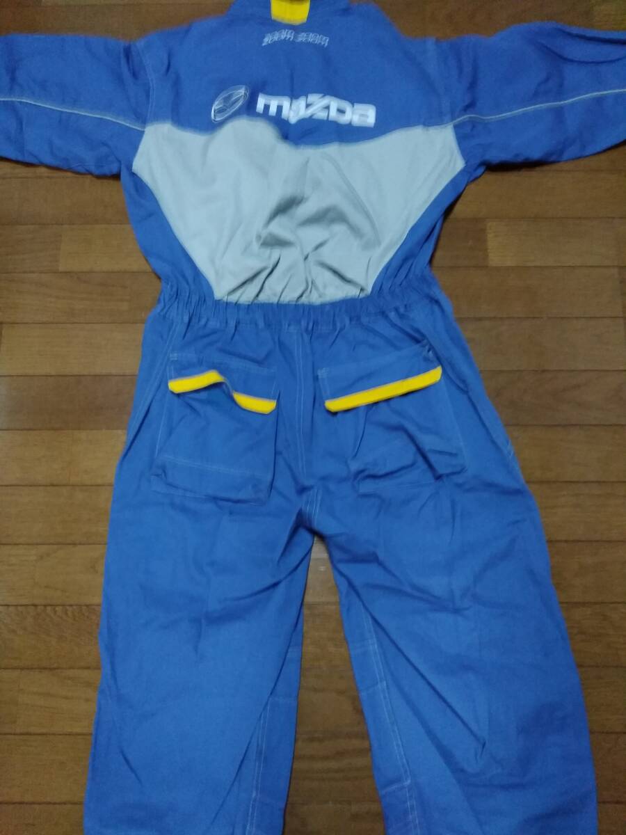 **[ Mazda ]MAZDA Mazda синий цвет длинный рукав Work комбинезон комбинезон M/ механизм nik комбинезон / обслуживание / рабочая одежда ②[ редкий товар?] **