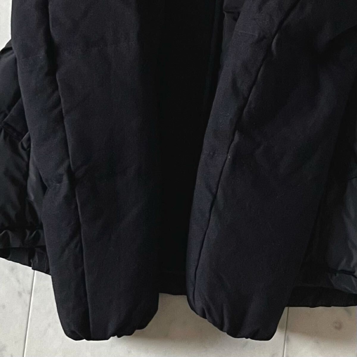 人気♪23区 スタンドカラーダウンジャケット 40 L相当 ブラック黒 ショート丈 異素材切替 アウター レディース_画像7