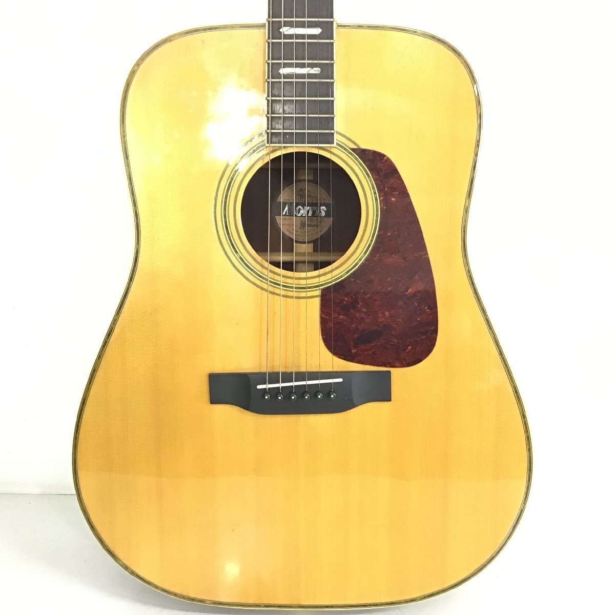 Morris Morris акустическая гитара MD-526 жесткий чехол имеется струнные инструменты текущее состояние товар [ включение в покупку не возможно / распродажа /11-127]