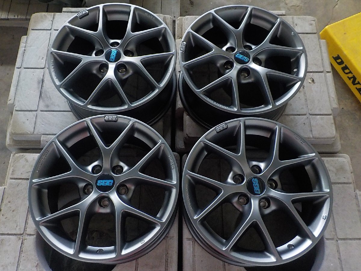 ■業者宛送料安 ボルボ V70 V50などBBS SR012 16インチアルミホイール4本セット 7J+45 108/5 極上品■京都発_画像1