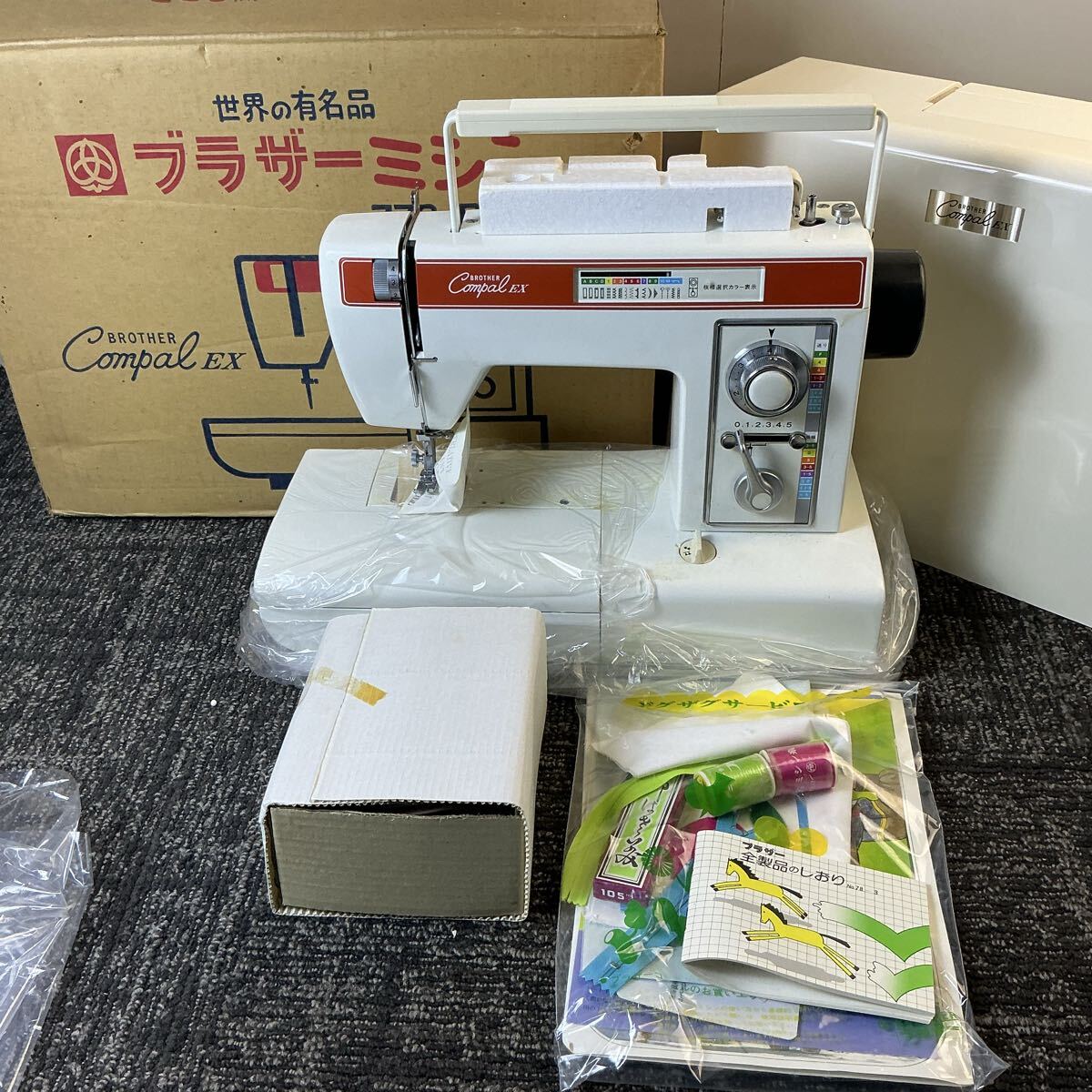 tn233 ブラザー ミシン ZZ3-B650 Compal EX アンティークミシン 保管品_画像1