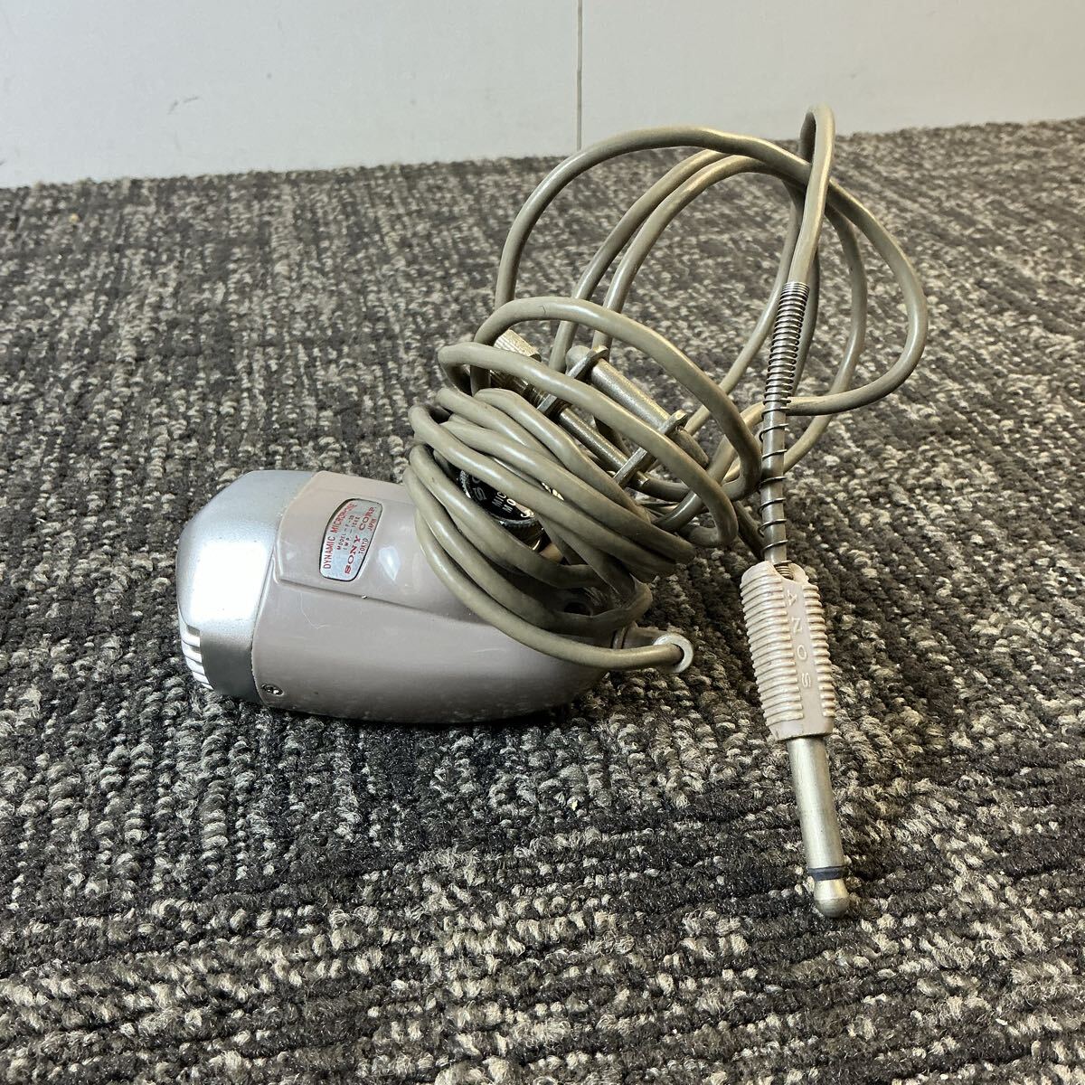 tn473 ダイナミックマイク SONY F-38 マイクロフォン 録音マイク 当時物 昭和レトロ 中古_画像4