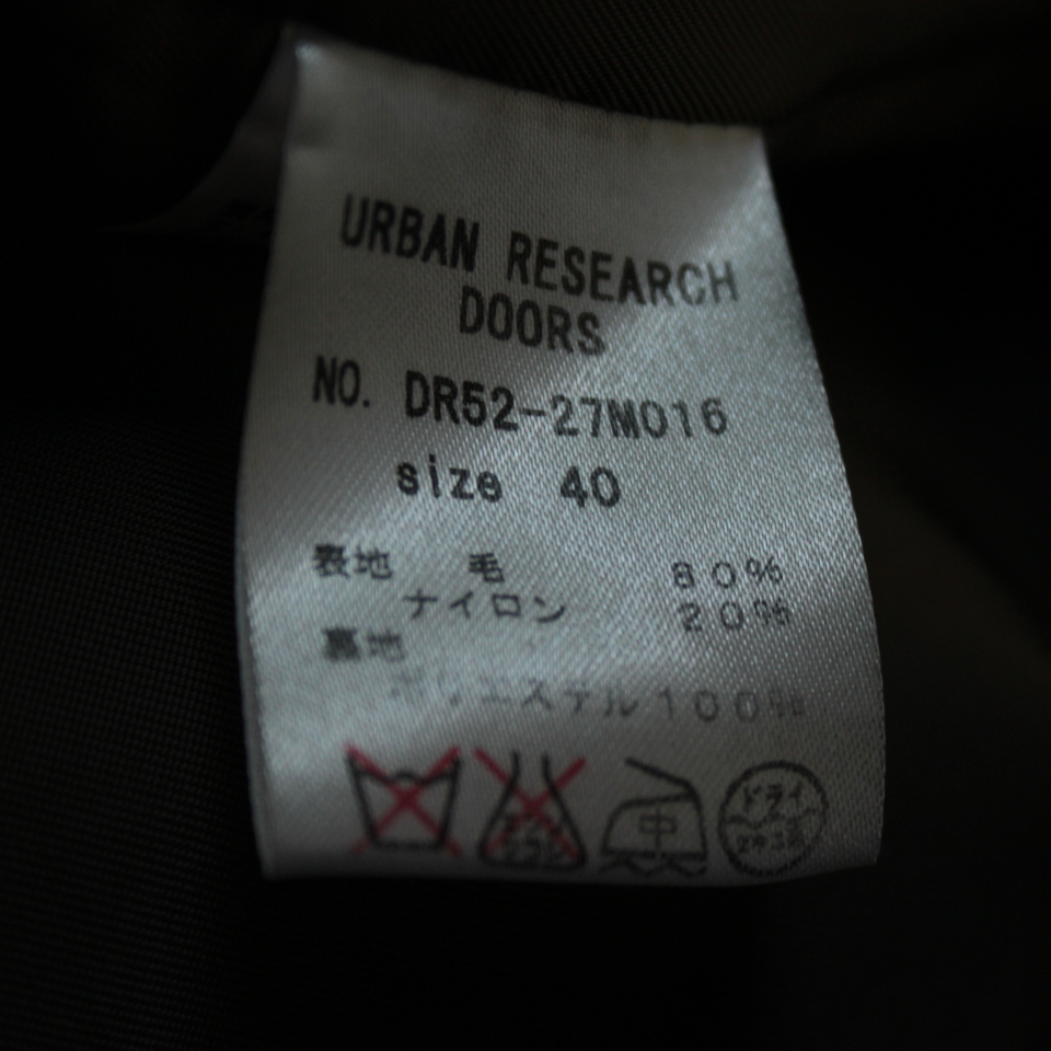 ★送料無料★URBAN RESEARCH DOORS アーバンリサーチ ドアーズ★定番ウールコート★サイズ40_画像6