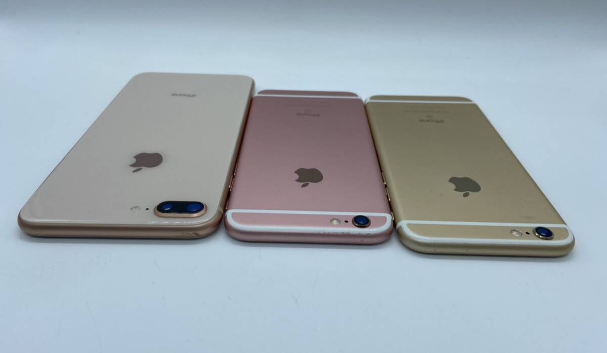 3台まとめ 稼働品 初期化済 iPhone 6S 8plus MKQQ2J/A MKQM2J/A MQ9M2J/A apple アイフォン アップル_画像6