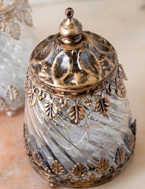 輸入雑貨 LED ランタン ロワール ランプ アンティーク ゴールド リビングスタジオ 直輸入 カンテラ シャビーシック 吊り下げ YF20220138G_画像3