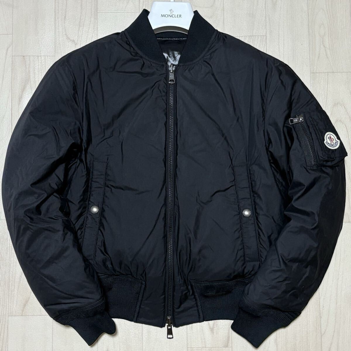 未使用級/Mサイズ◎ MONCLER モンクレール GRANVILLE リバーシブル ダウンジャケット MA-1 ブルゾン Wジップ メンズ 山下智久着用モデル 1_画像2