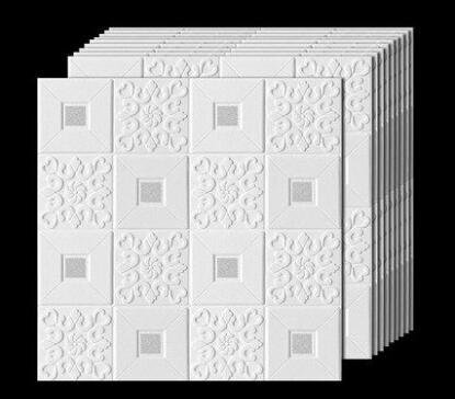 高品質☆新品、未使用★20枚 70cm×70cm 厚さ3mm 背景壁 3D立体レンガ模様壁紙 防水 汚い防止 カビ防止 エコ素材_画像1