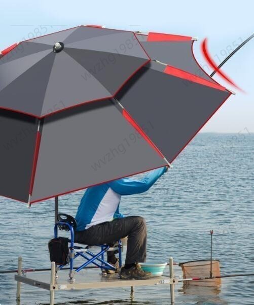  рыбалка зонт 1.8m тепловая защита водоотталкивающая отделка уголь элемент волокно зонт от солнца зонт рыбалка зонт 360 раз вращение угол настройка наклон функция . дождь двоякое применение UV защита выгоревший на солнце участок предотвращение 