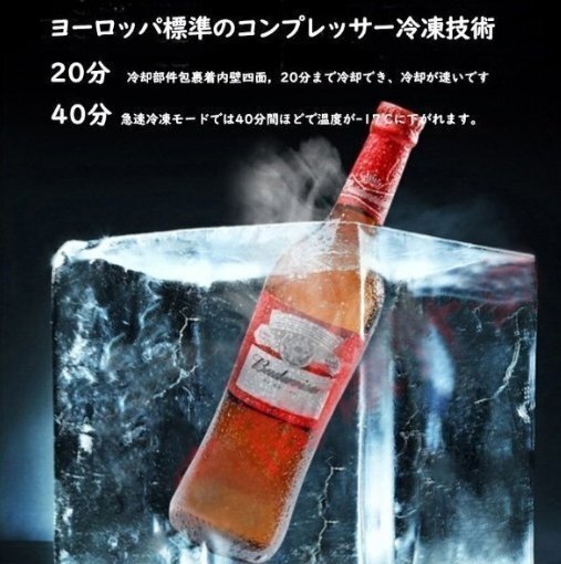 車載冷蔵冷凍庫 15L 急速冷凍-20℃~20℃ ポータブル冷蔵庫 DC12V24V/AC110V 車載家庭両用 LCD温度表示 4Way電源 静音 耐震 持ち運び便利_画像8