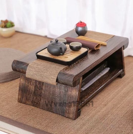 木製畳の小さなテーブルお茶台和式オンドルのベランダテーブル風窓の小さなお茶テーブル家庭用のお茶テーブル折りたたみテーブル_画像1
