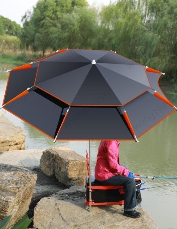  рыбалка зонт 1.8m тепловая защита водоотталкивающая отделка уголь элемент волокно зонт от солнца зонт рыбалка зонт 360 раз вращение угол настройка наклон функция . дождь двоякое применение UV защита выгоревший на солнце участок предотвращение 