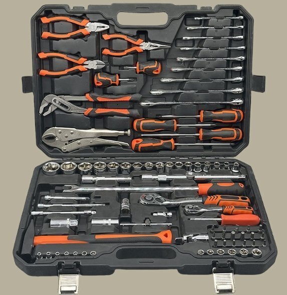 自動車修理工具セットスリーブレンチ修理専用大全工具箱自働車クイック修理補修カバーラチェット_画像1