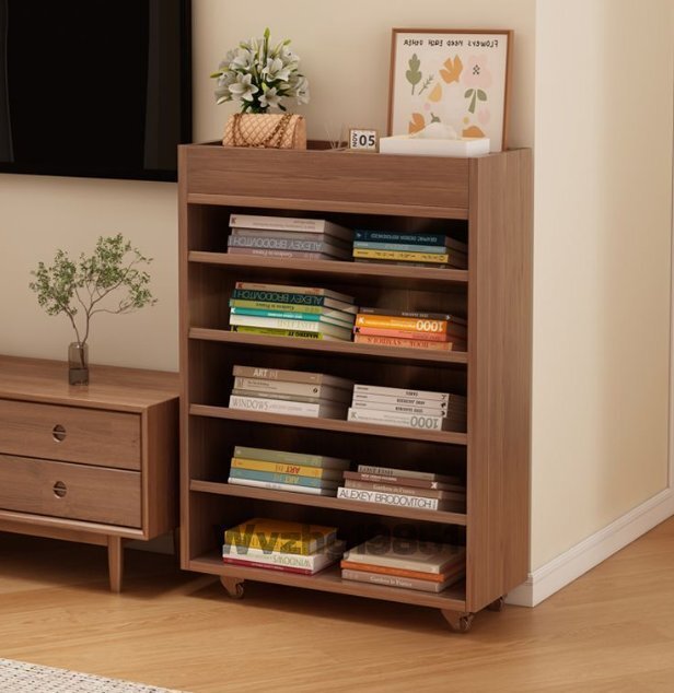  реальный дерево книжный шкаф приземление место хранения полки передвижной Cart книжка место хранения полки для бытового использования простой много слой ребенок книжная полка 