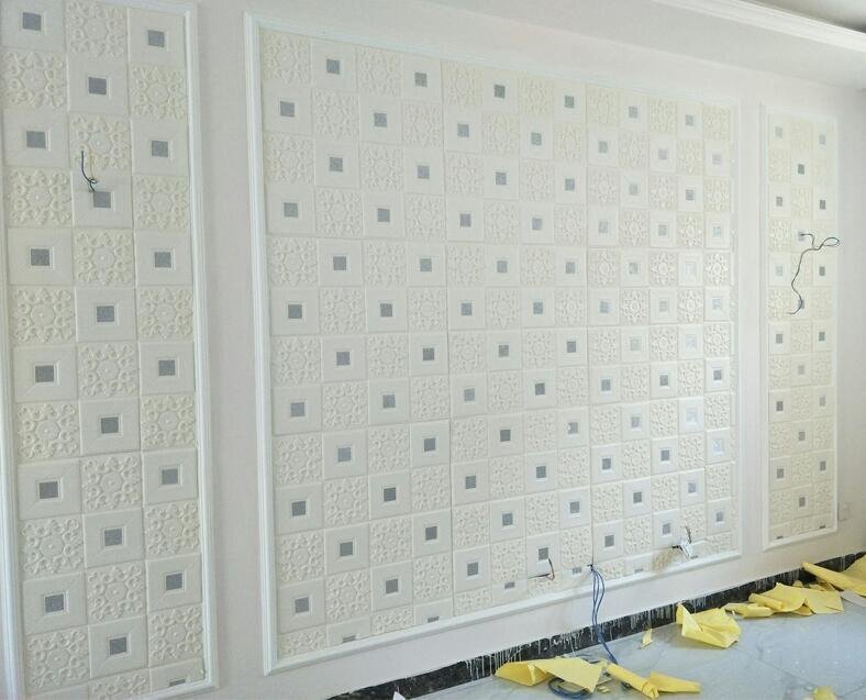 高品質☆新品、未使用★20枚 70cm×70cm 厚さ3mm 背景壁 3D立体レンガ模様壁紙 防水 汚い防止 カビ防止 エコ素材_画像6