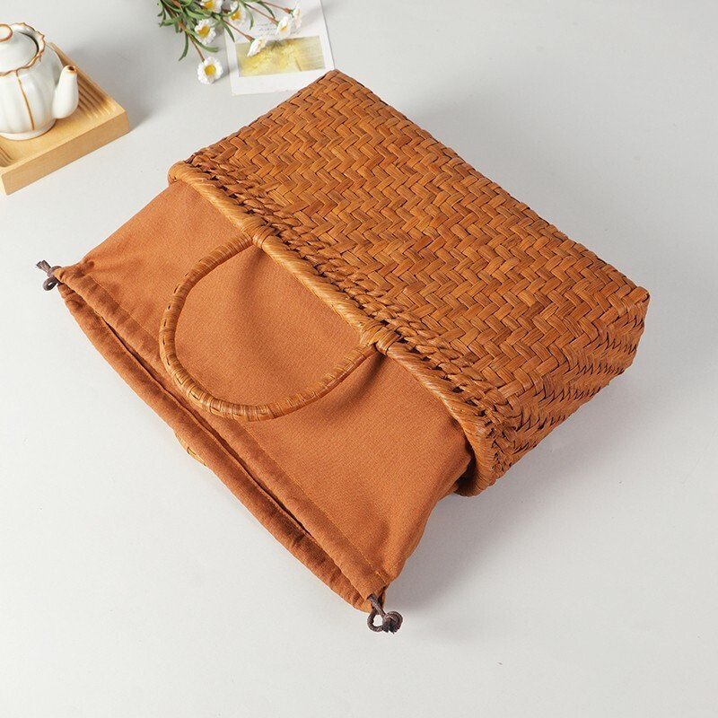 美品登場☆職人の手作り美品新品 職人手編みみ 山葡萄カゴ バッグ_画像2