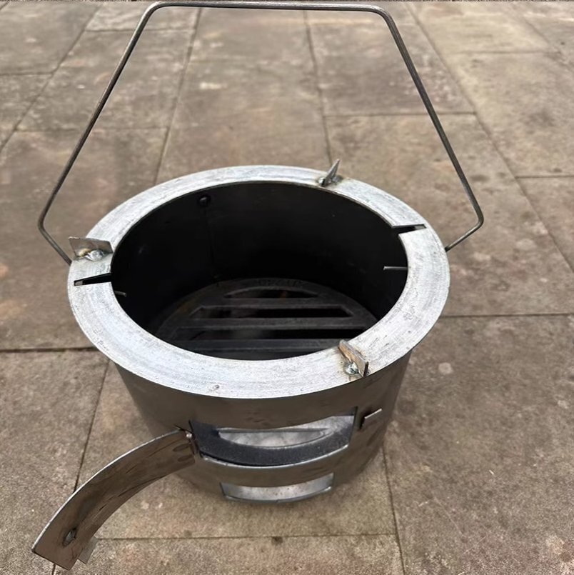 多機能家庭用炭火炉・囲炉裏・野外料理・バーベキュー・炒め物・暖房用ストーブ_画像6