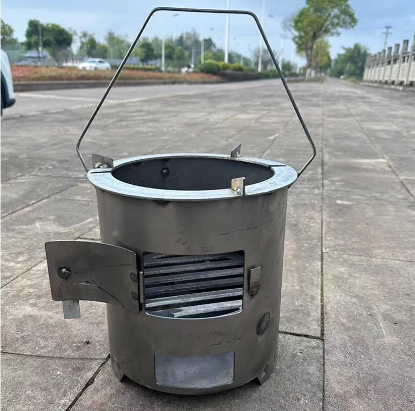 多機能家庭用炭火炉・囲炉裏・野外料理・バーベキュー・炒め物・暖房用ストーブ_画像1