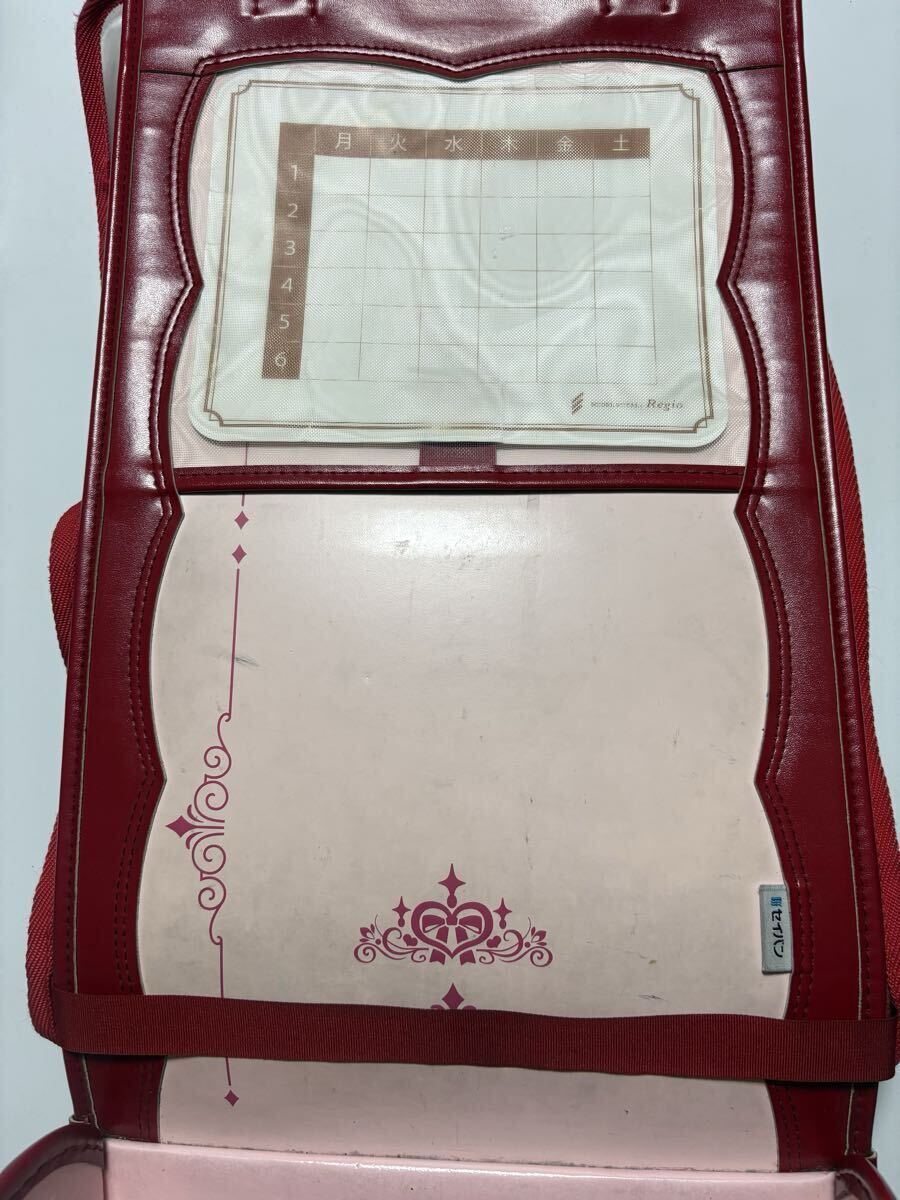 送料無料中古品ランドセル 赤 女の子 天使の羽 モデルロイヤルリコーダー入 セイバン_画像6