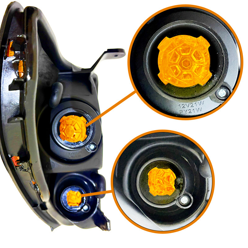 ランクル プラド 90 95 系 サイド コーナーランプ ライト アンバー RZJ90 RZJ95 VZJ90 VZJ95 ランドクルーザー オレンジ コーナー 暖色_画像4