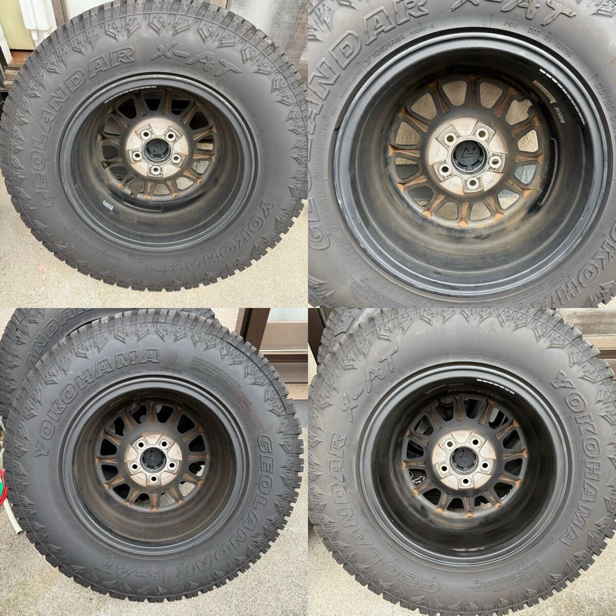 【美品】デルタフォース 黒センタオーナメント 7J +42 235/70R16 ジオランダー X-AT 2024年製 デリカ フォレスター エクストレイル_画像2