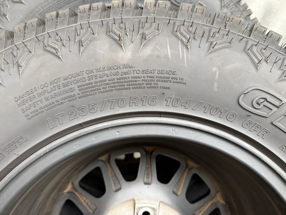 【美品】デルタフォース 黒センタオーナメント 7J +42 235/70R16 ジオランダー X-AT 2024年製 デリカ フォレスター エクストレイル_画像7