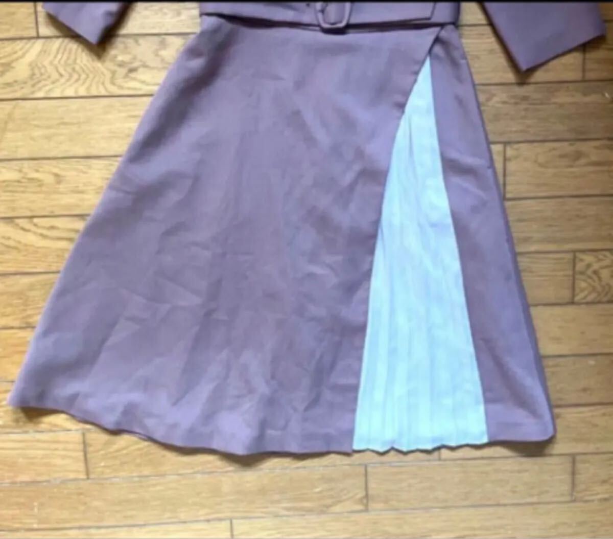 ジルバイジルスチュアート ラッププリーツワンピース スナイデルレディースウサギオ結婚式発表会演奏会ディナーデートレディースファッシ_画像5