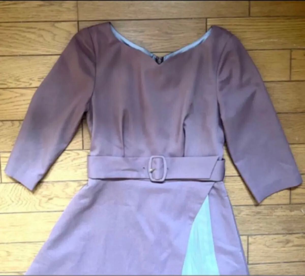 ジルバイジルスチュアート ラッププリーツワンピース スナイデルレディースウサギオ結婚式発表会演奏会ディナーデートレディースファッシ_画像4