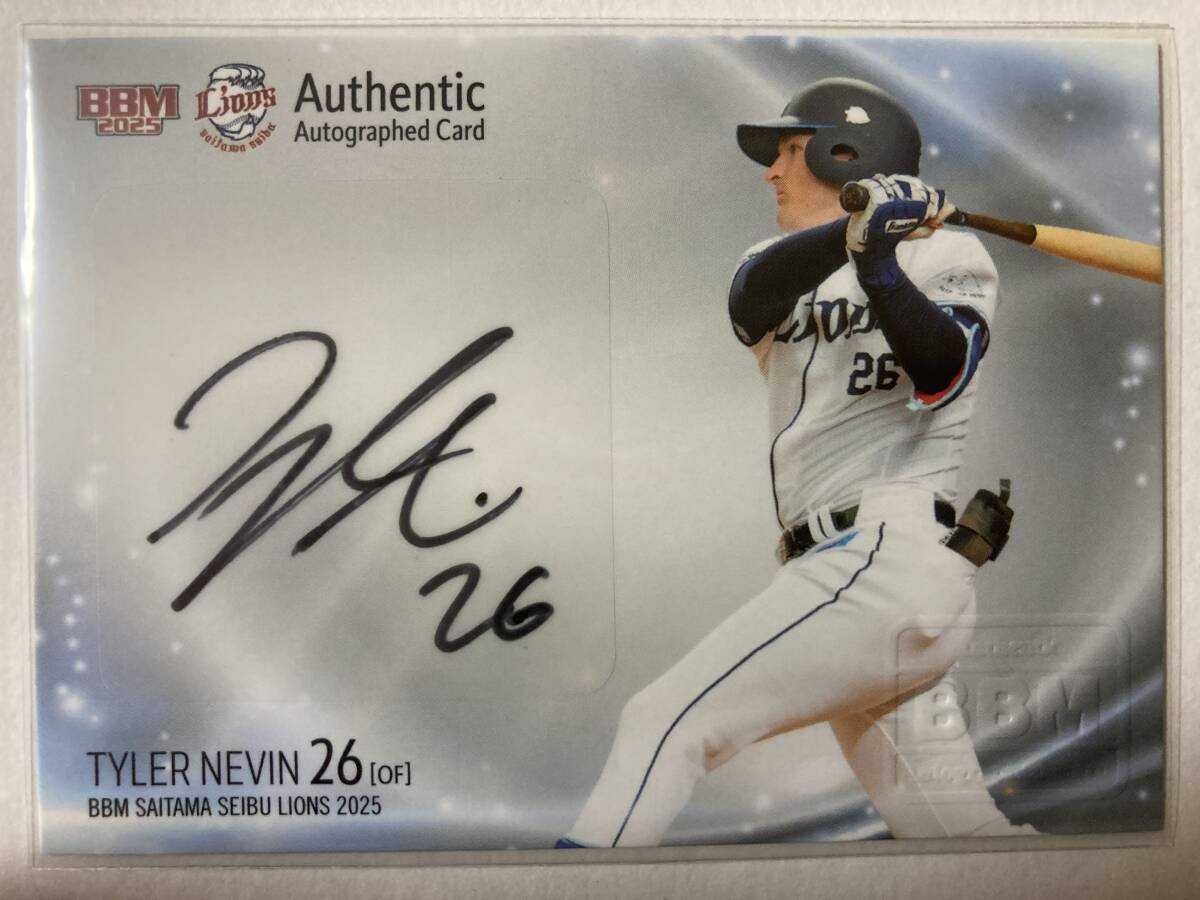 【タイラー・ネビン】BBM 2025 埼玉西武ライオンズ☆直筆サインカード/85枚限定_画像1
