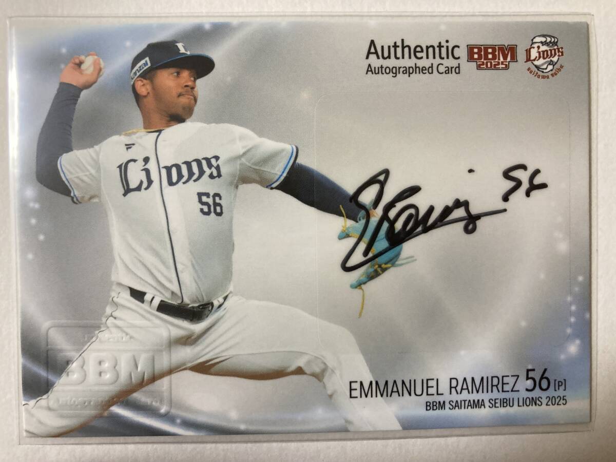 【E.ラミレス】BBM 2025 埼玉西武ライオンズ☆直筆サインカード/59枚限定_画像1