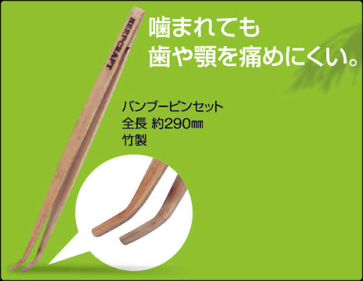 ●　バンブーピンセット　スドー(SUDO)　ハープクラフト(HERP CRAFT)　爬虫類・両生類用竹製ピンセット　新品　消費税0円　●_画像4