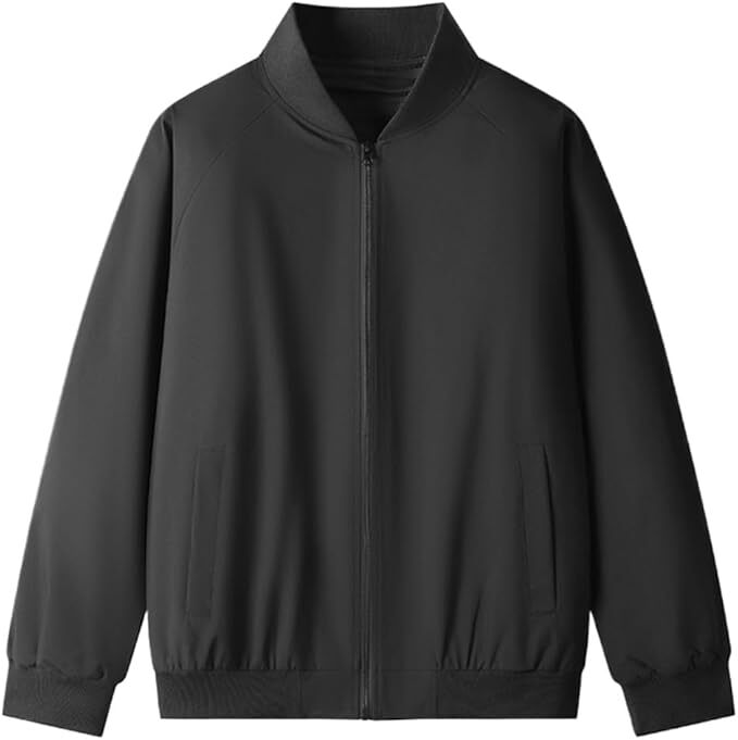 メンズ ジャケット 秋 ブルゾン 無地 おしゃれ L_画像1