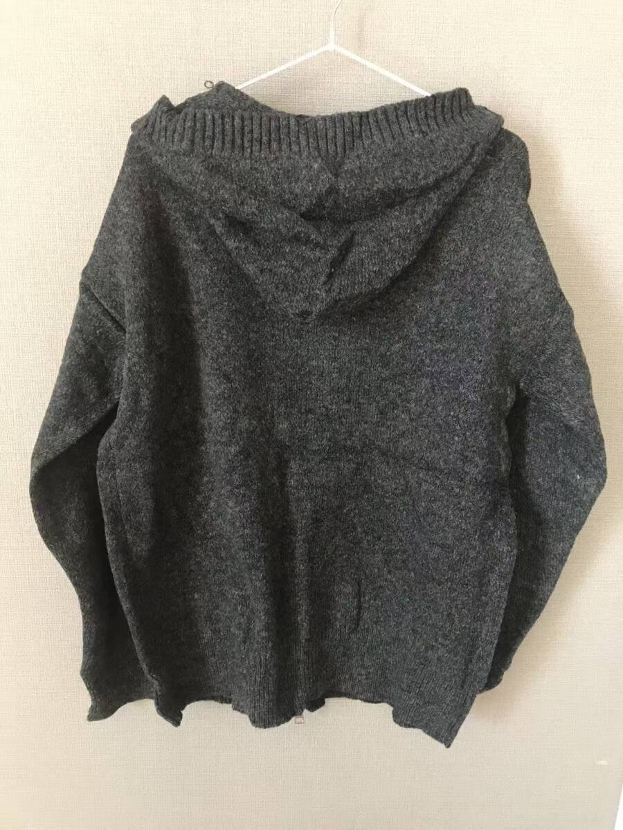 パーカー メンズ プルオーバー 無地 フード付き 2XL_画像4