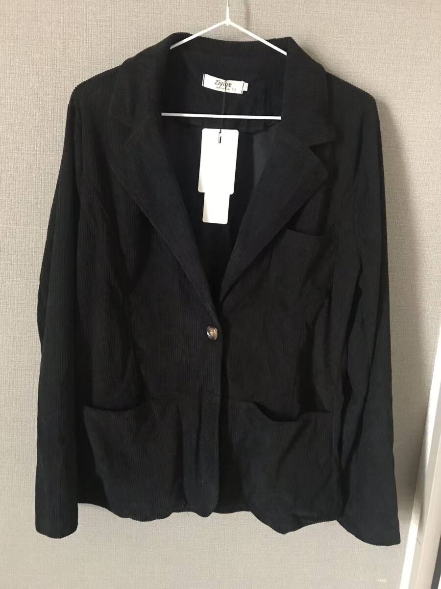  ジャケット レディース 秋 テーラードジャケット L_画像3