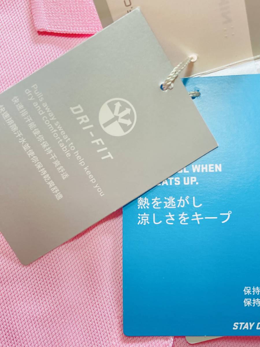 ■送料無料■ NIKE ナイキゴルフ　サイズM レディースウェア　半袖ポロシャツ　ストレッチ　吸湿速乾　ピンク系_画像4