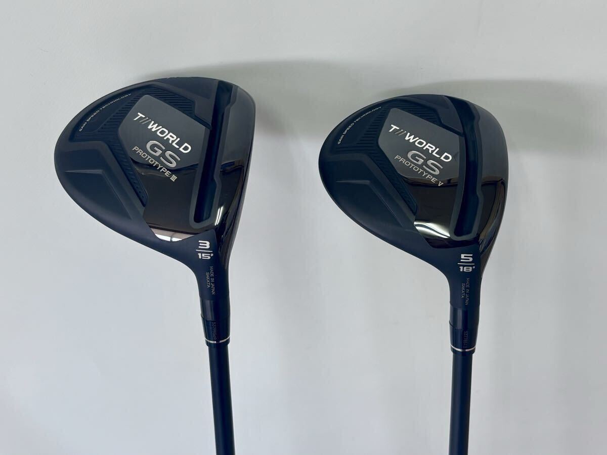 中古美品　ホンマ ツアーワールド T//WORLD GS PROTOTYPE 　VIZARD FZ-6　S　 3W 5W 2本セット_画像1