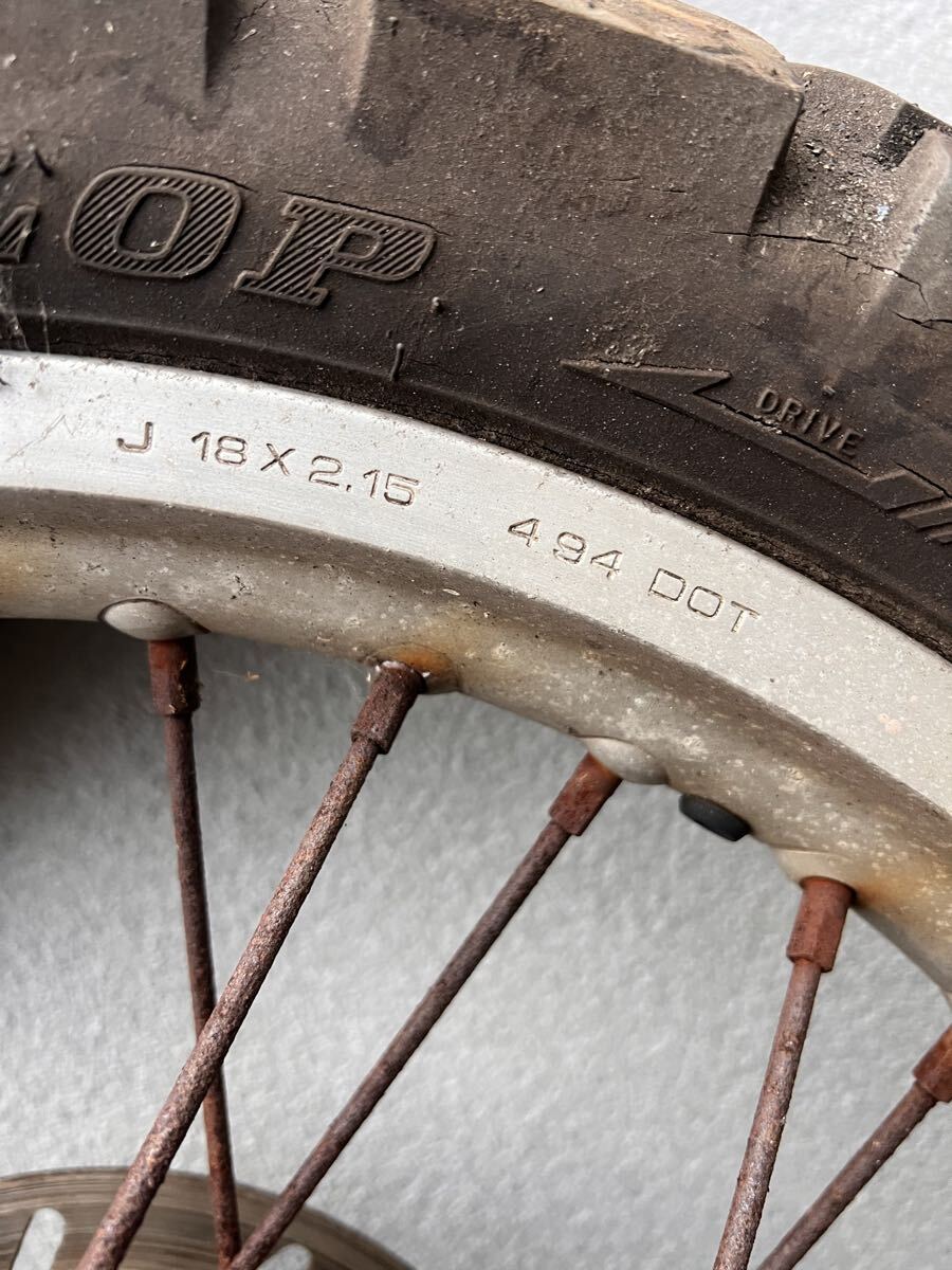 DT200WR заднее колесо 18×2.15 ISA задний звездочка 