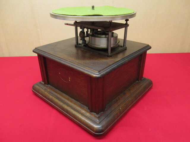 ジャンク メーカー不明 蓄音機 レコードプレイヤー アンティーク レトロ 管理7N1125E_画像3