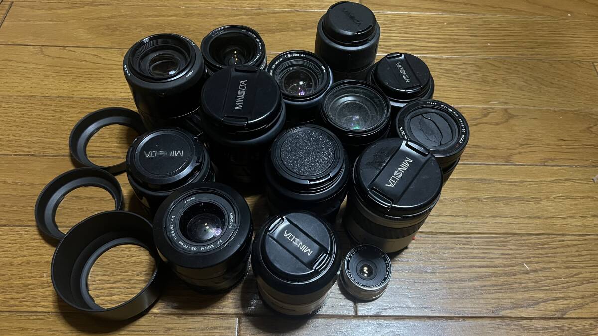〈中古品〉MINOLTA フィルムカメラ用レンズ　まとめて_画像1
