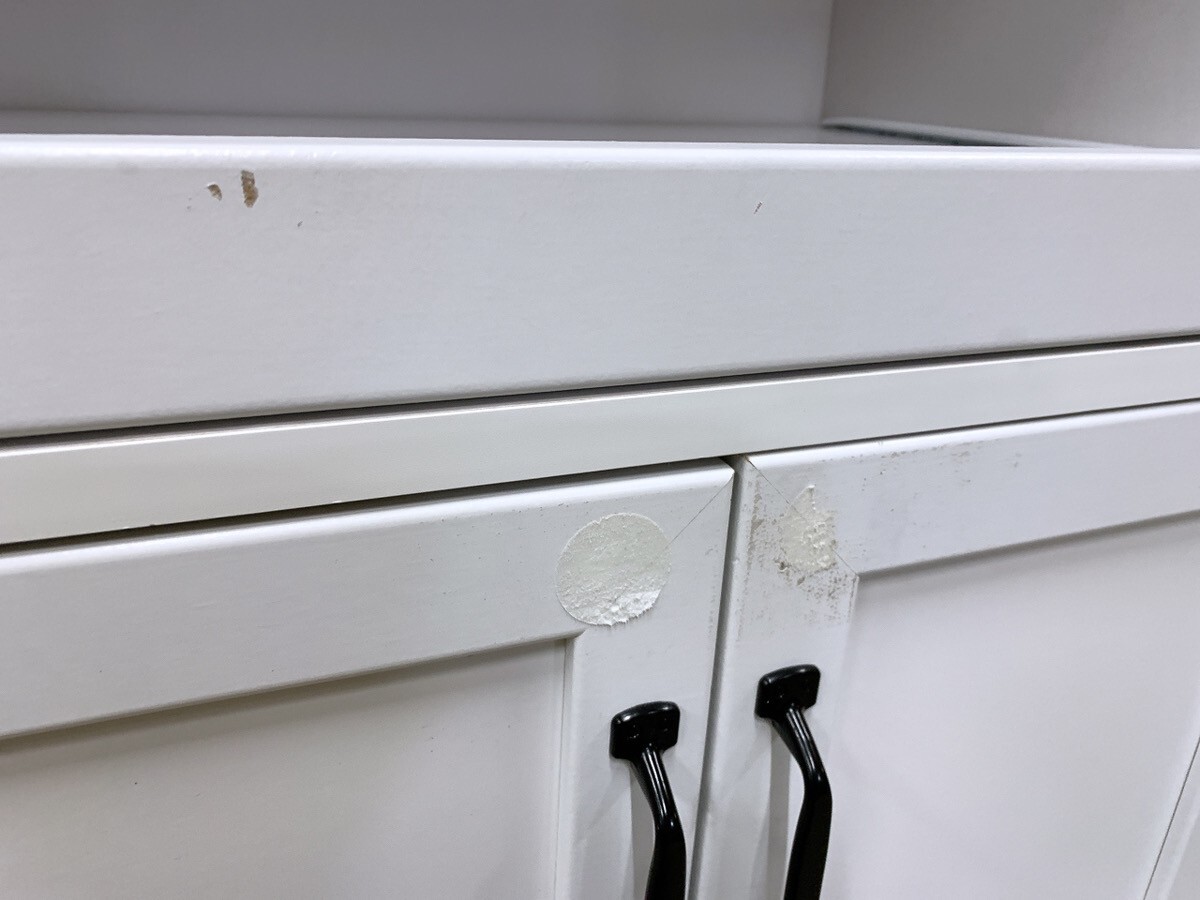 中古 通電OK キッチンカウンター ホワイト 幅900×奥行400×高さ890mm 食器棚 キッチン収納 収納棚 レンジ台 炊飯器台 茨城 1104こ3 M 家C_画像5