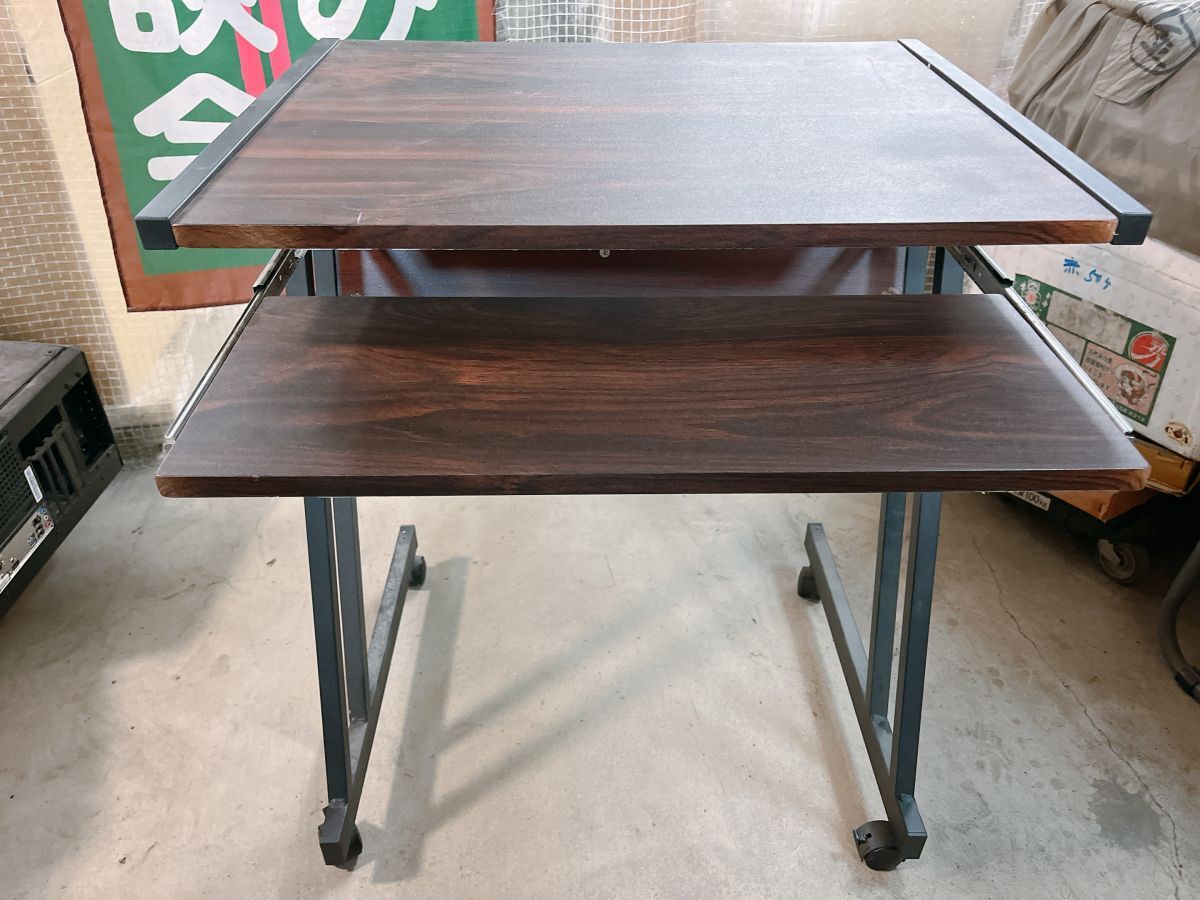  б/у компьютерный стол скользящий клавиатура стул с роликами .60cm ширина из дерева настольный стол PC стол стул стул Ibaraki префектура 1111 ах 1 I11 дом 2