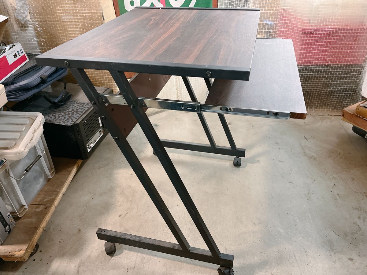  б/у компьютерный стол скользящий клавиатура стул с роликами .60cm ширина из дерева настольный стол PC стол стул стул Ibaraki префектура 1111 ах 1 I11 дом 2