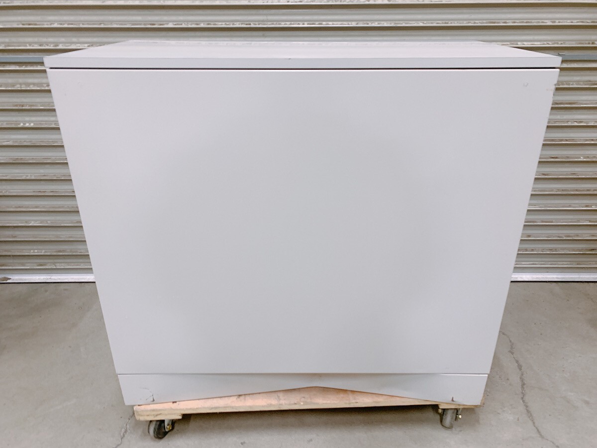 中古 okamura 2段ラテラル書庫 鍵欠品 W900×D450×H820mm ローキャビネット 収納 書庫 オフィス家具 引取歓迎 茨城県 1111か3 K 家_画像9