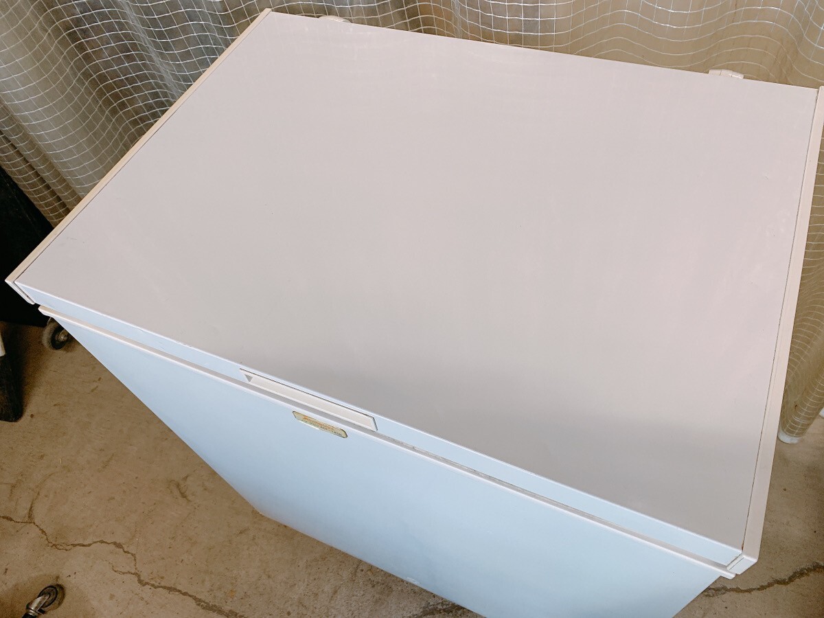  б/у электрический морозилка сверху открытие морозилка abite Lux 145L ACF-145R рефрижератор держатель Abitelax магазин бизнес самовывоз приветствуется Ibaraki 1117.1 H дом C