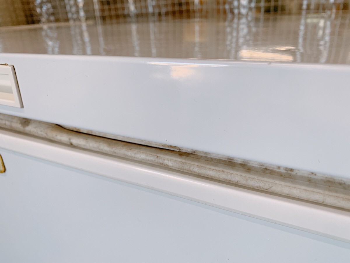  б/у электрический морозилка сверху открытие морозилка abite Lux 145L ACF-145R рефрижератор держатель Abitelax магазин бизнес самовывоз приветствуется Ibaraki 1117.1 H дом C